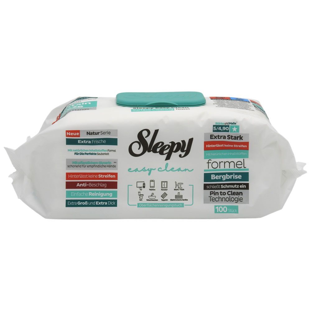 Servetele Umede, Sleepy Easy Clean, Multisuprafete 100 buc Mountain Breeze