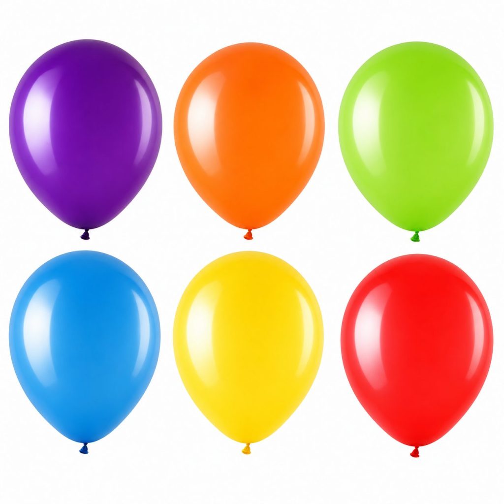 Set 10 Baloane din Latex, Flippy, Model Party, 30 cm, Multicolore, 2.8 g