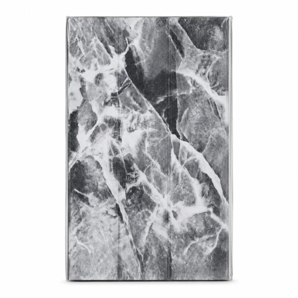 Set 10 Placi Tapet 3D, Flippy, 35 x 70 cm, Grosime 3 mm, din Rasina, Tip Placi de Lemn, Suprafata Acoperita 4.9 mp, Gri Marmorat