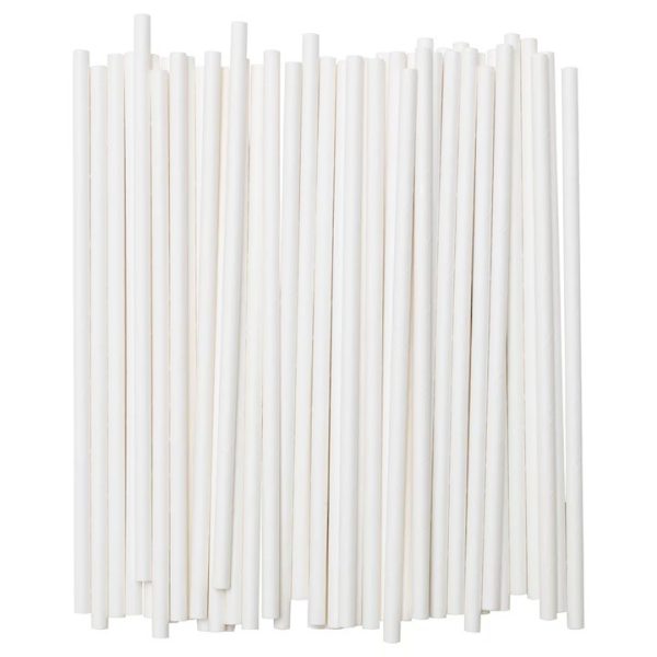 Set 100 Paie, Flippy, din Hartie, 20 cm, Model Uni, Alb
