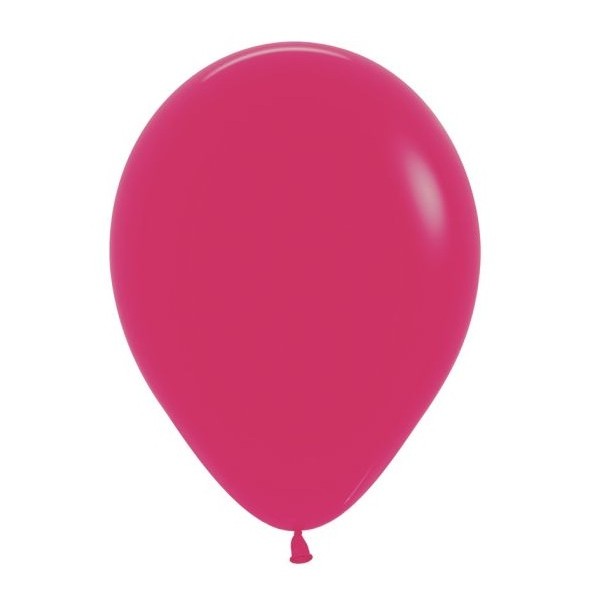 Set 12 Baloane, Flippy, din Latex Standard, 25 cm, Roz Zmeura