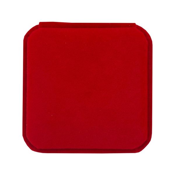 Set 12 Cutii de Bijuterii, Flippy, Forma Patrata , Exterior Catifea Rosie, pentru Ocazii Speciale, Usor de Transportat, 70x70x40 mm, Design Elegant