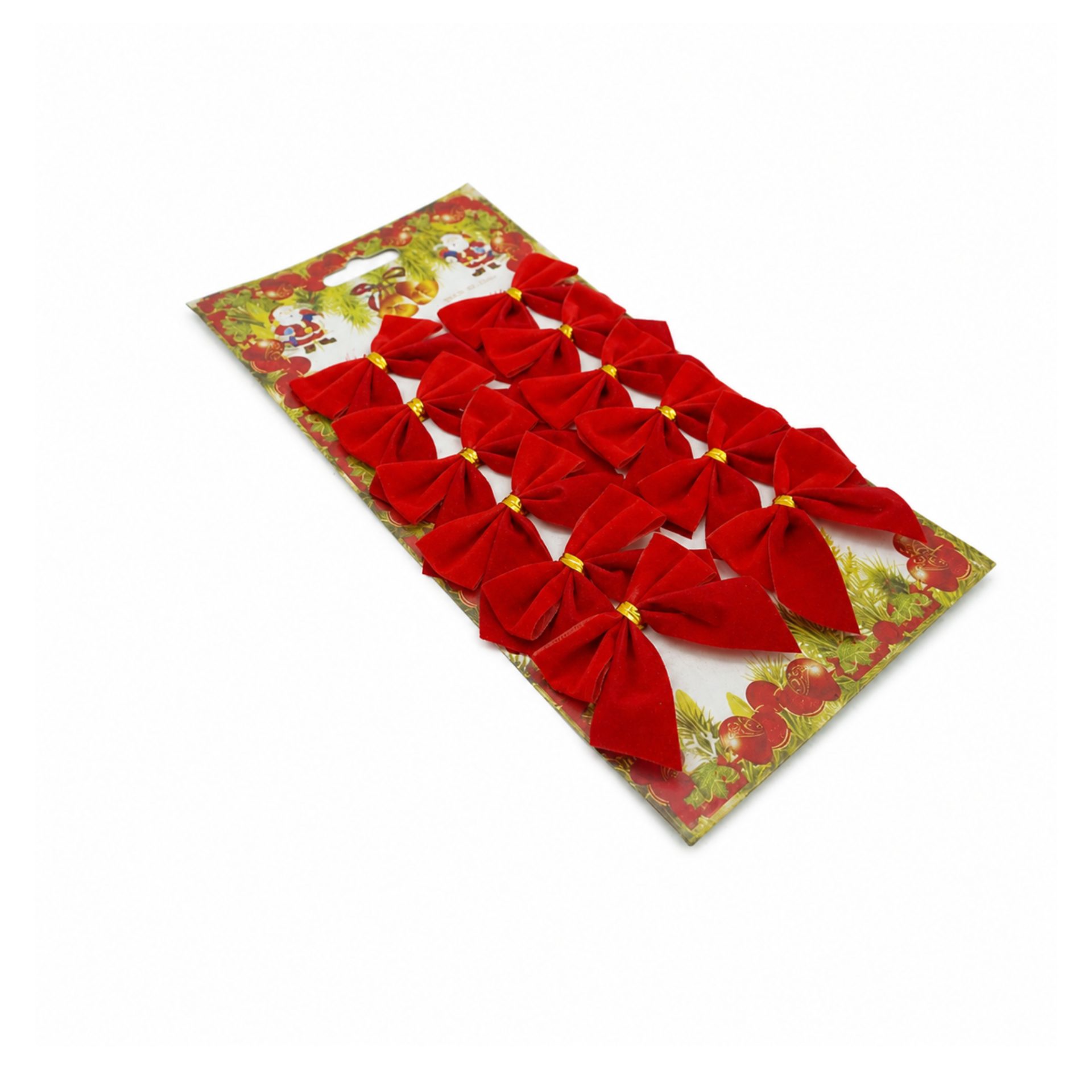 Set 12 fundite pentru brad, Rosii, clasice , 5 x 5 cm, din poliester, Flippy - Image 2
