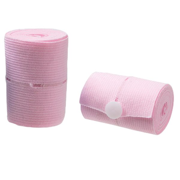 Set 2 Centuri de Monitorizare a Ritmului Cardiac Fetal, Flippy, Material Moale si Elastic, 6 x 130 cm, Roz