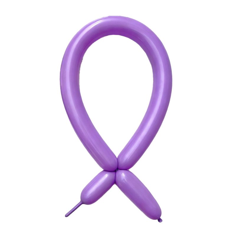 Baloane de Modelaj, Flippy, Set 50 bucati, Model Standard, din Latex, 30 x 1.5 cm, 1.8 g per unitate, pana la 150 cm, Mov