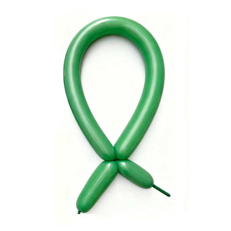 Baloane de Modelaj, Flippy, Set 50 bucati, Model Standard, din Latex, 30 x 1.5 cm, 1.8 g per unitate, pana la 150 cm, Verde