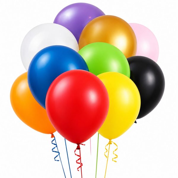 Set 6 Baloane din Latex, Flippy, Model Party Jumbo, 45 cm, Multicolore