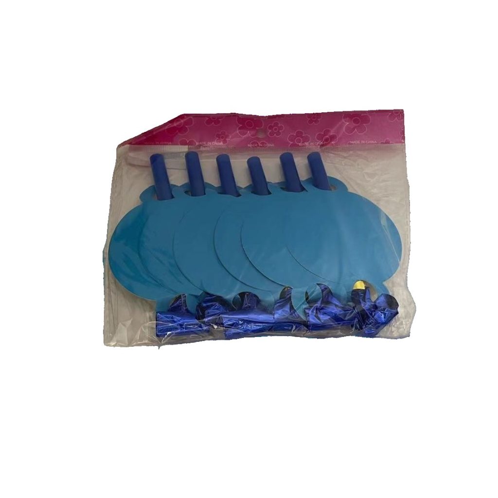 Set 6 Suflatori Happy Birthday, Flippy, pentru Petrecere, Albastru