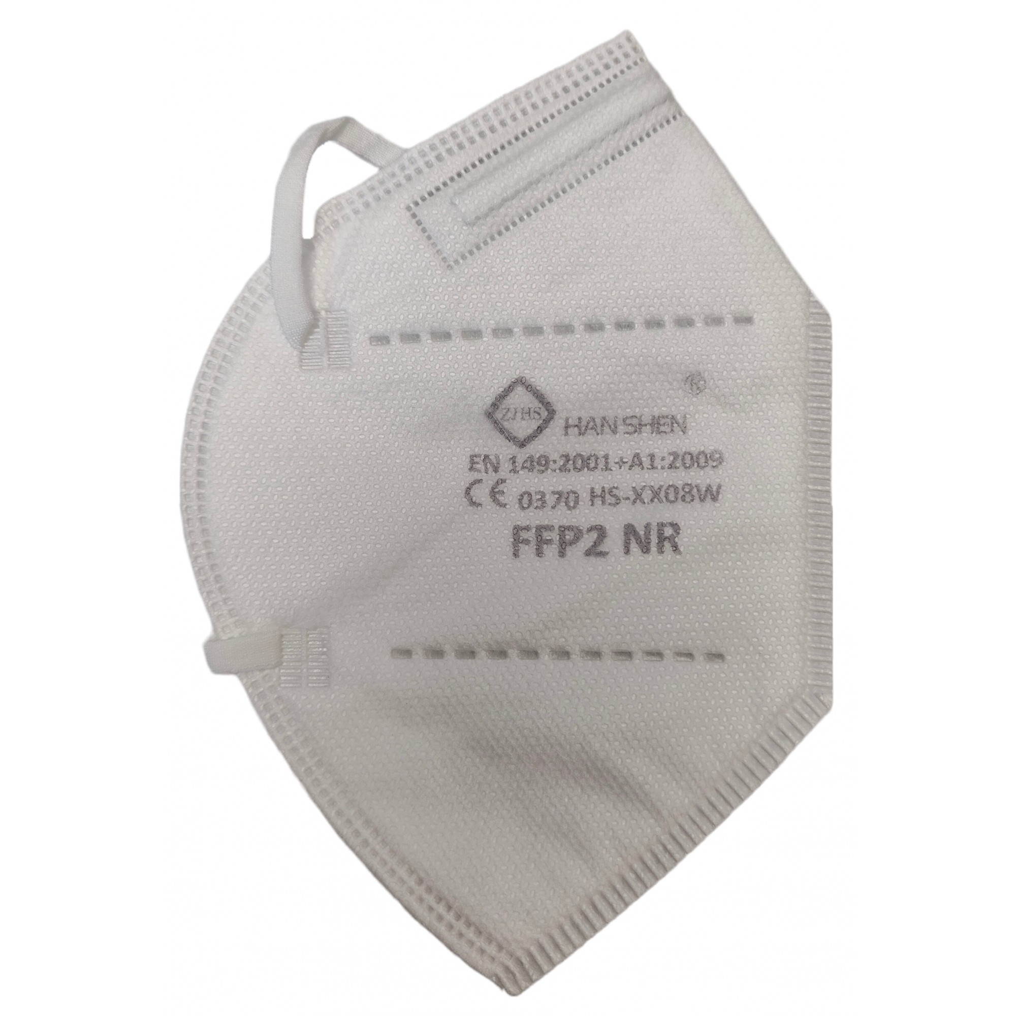 Set 7 bucati Masca de protectie faciala, Flippy, de unica folosinta pentru adulti, FFP2, KN95 CE 0370, 5 straturi, nesterila, ambalaj individual, Alb - Image 2
