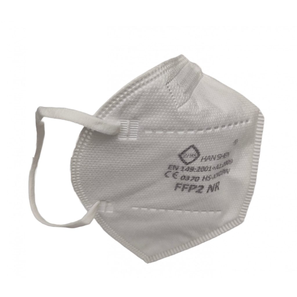 Set 900 bucati Masca de protectie faciala, Flippy, de unica folosinta pentru adulti, FFP2, KN95 CE 0370, 5 straturi, nesterila, ambalaj individual, Alb