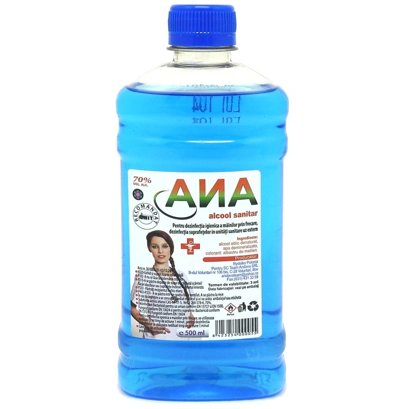 Set, Alcool Sanitar 500 ml 12 buc /