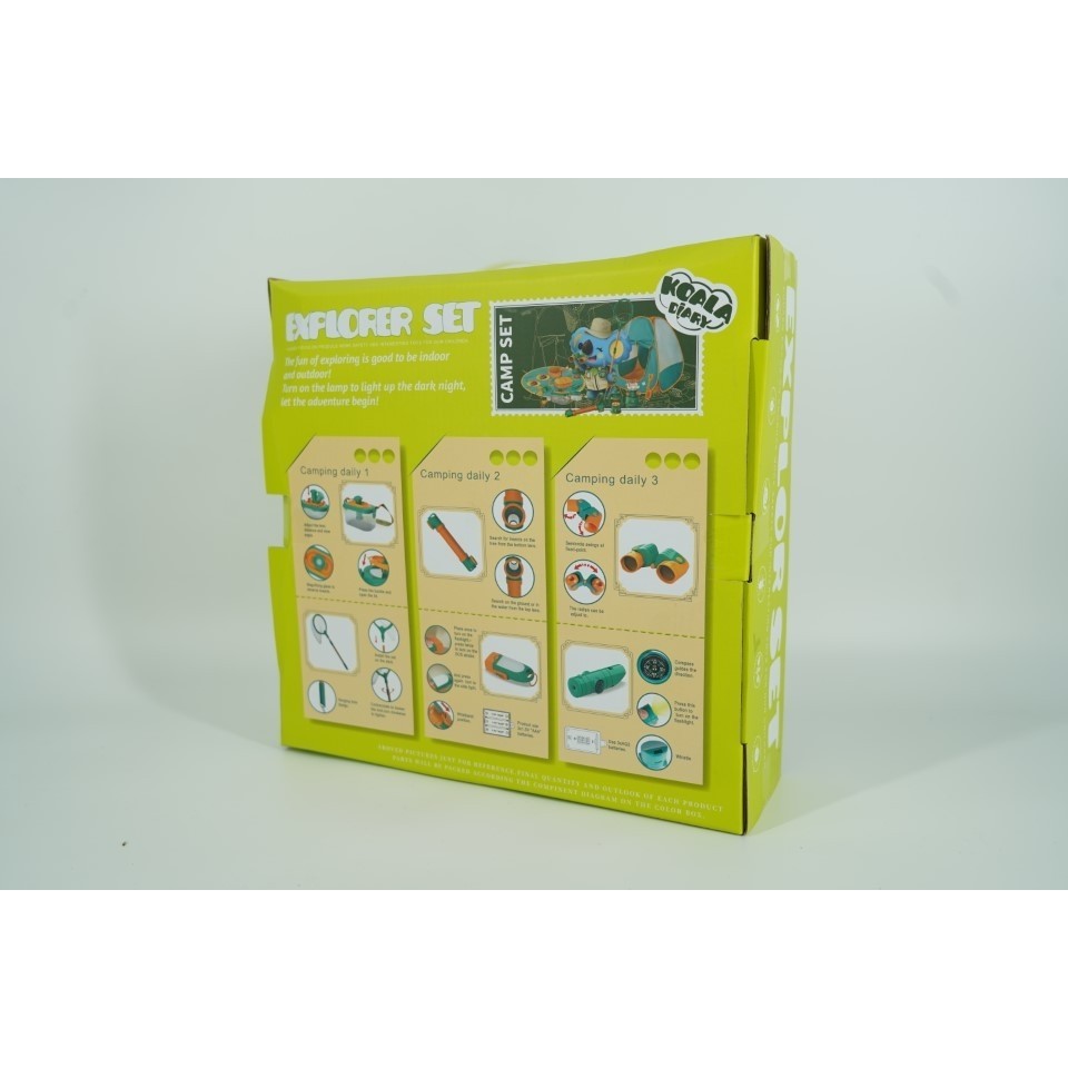 Set camping micutul explorator pentru exterior, 3 accesorii vestimentare, 9 ustensile de joaca, 8 carti educative cu insecte, +3 ani, multicolor - Image 2