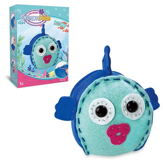 Set Creatie Perna pentru Copii Model Peste, Dream Kids - Image 5