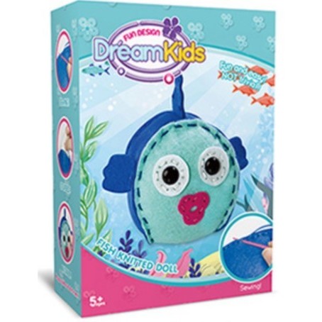 Set Creatie Perna pentru Copii Model Peste, Dream Kids - Image 3