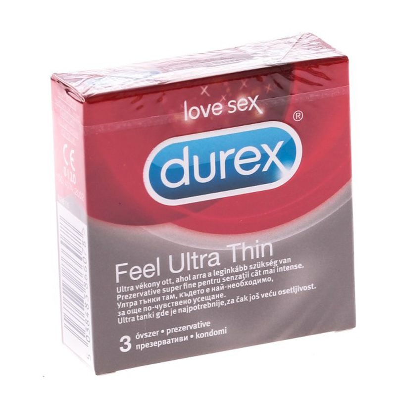 Set, Durex Prezervative 3 buc /, Feel Ultra Thin
