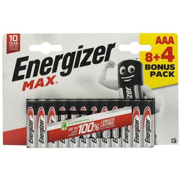 Set, Energizer Max Baterii Alkaline Power Aaalr03 8, 4 buc /