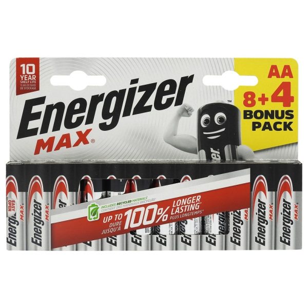 Set, Energizer Max Baterii Alkaline Power Aalr6 8, 4 buc /