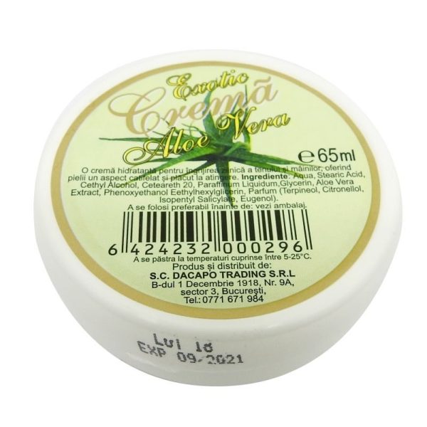 Set, Exotic Crema 65 ml 12 buc /, Hidratanta Ten si Maini Aloe Vera