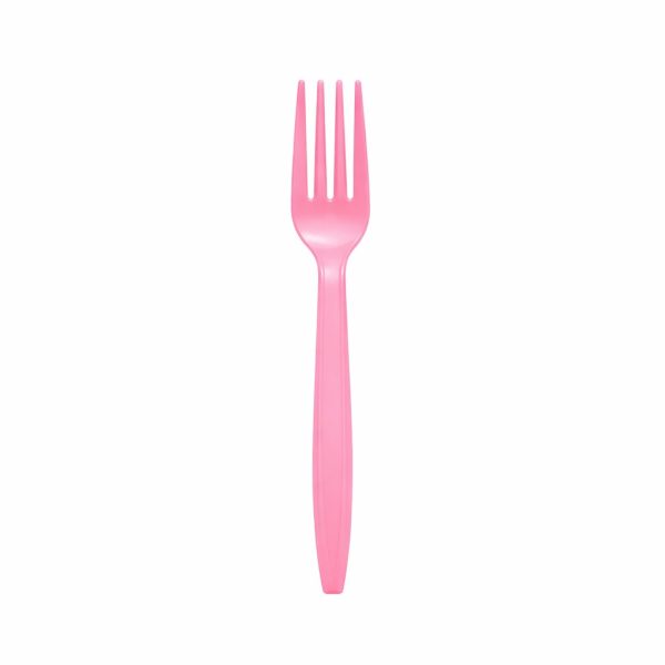 Set Furculite de Unica Folosinta, Flippy, 10 Bucati, Plastic Rezistent, 15.5 x 2.5 cm, Roz