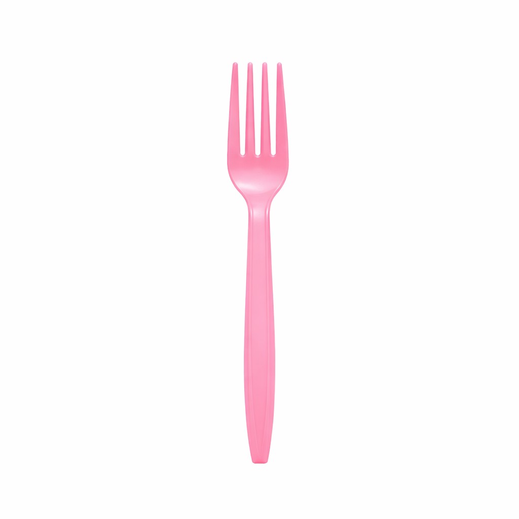 Set Furculite de Unica Folosinta, Flippy, 10 Bucati, Plastic Rezistent, 15.5 x 2.5 cm, Roz
