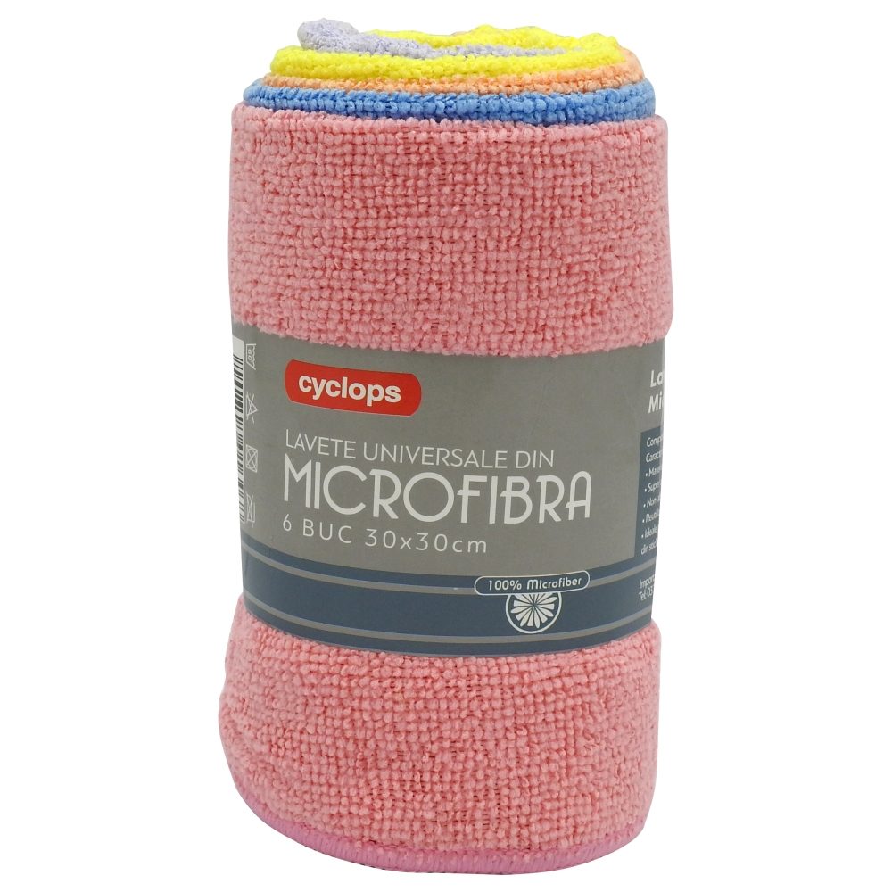Set, Lavete Microfibra Universale 30x30cm 6 buc /