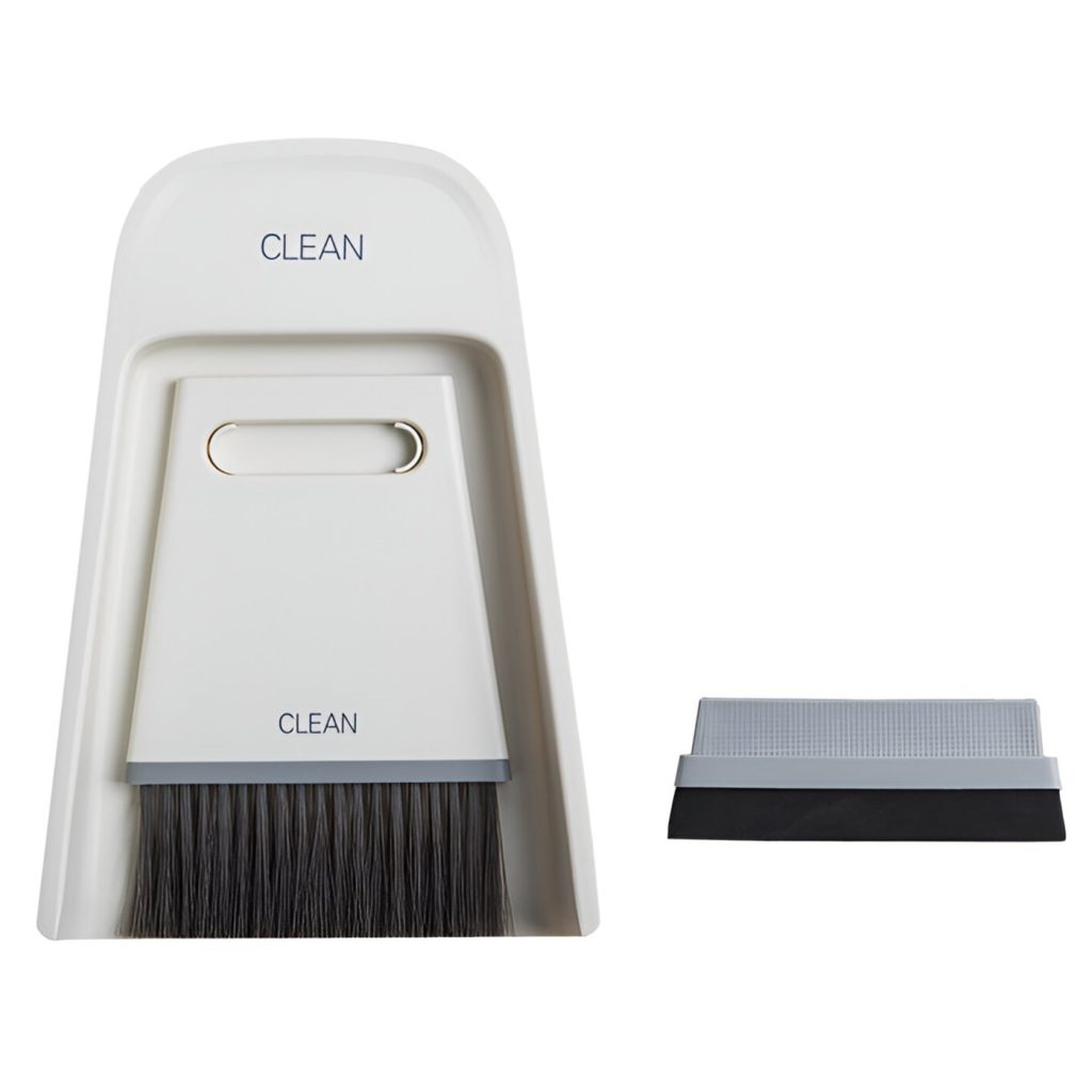 Set Mini Matura si Faras, Flippy, Uz Casnic, Doua Perii, pentru Birou, Bucatarie, Casa, 19.5x13.8x3.6 cm, Gri