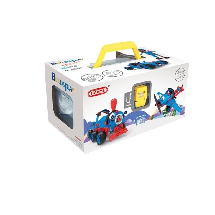 Set pentru construit masini, Flippy, Educativ si creativ, 134 piese - Image 4