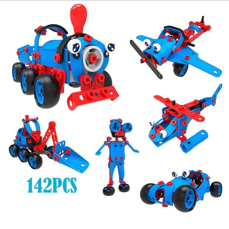 Set pentru construit masini, Flippy, Educativ si creativ, 134 piese - Image 5