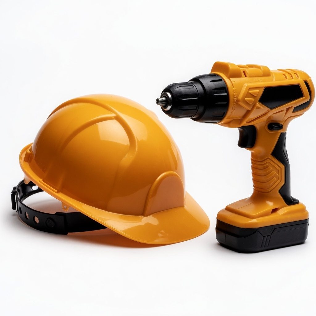 Set Unelte Electrice De Jucarie 28 Piese Cu Bormasina Functionala, Casca Protectie Si Ochelari, Trusa Scule Constructii Cu Accesorii Realiste, Set Interactiv Atelier Reparatii Si Constructii Pentru Copii 3+ Ani, Galben