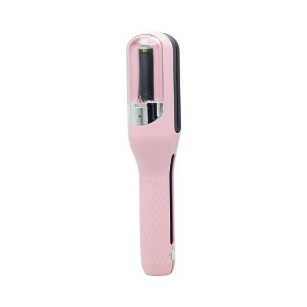 Aparat de Reparare a Varfurilor Despicate, Flippy, Netezirea Firului de Par, din ABS+PC, cu Ioni Negativi, Baterie 500 mAh, 24.8 x 5.3 x 5 cm, Roz