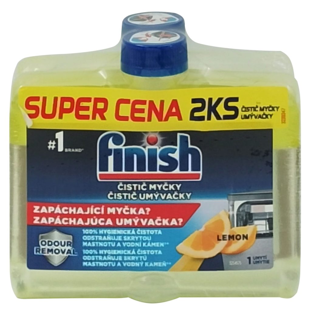 Solutie, Finish, Curatare Vase 2 X 250 ml Lemon Duo