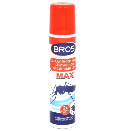 Spray, Bros, Impotriva Tantarilor si Capuselor 90 ml Max 208