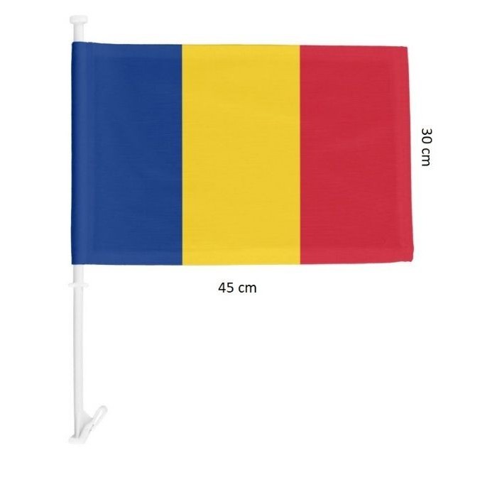 Steag Tricolor Auto, Flippy, 45 cm x 30 cm, Stegulet, Drapel - Image 3