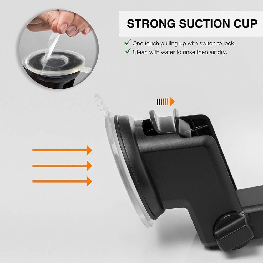 Suport auto Flippy 3rd pentru telefon, Negru - Image 6