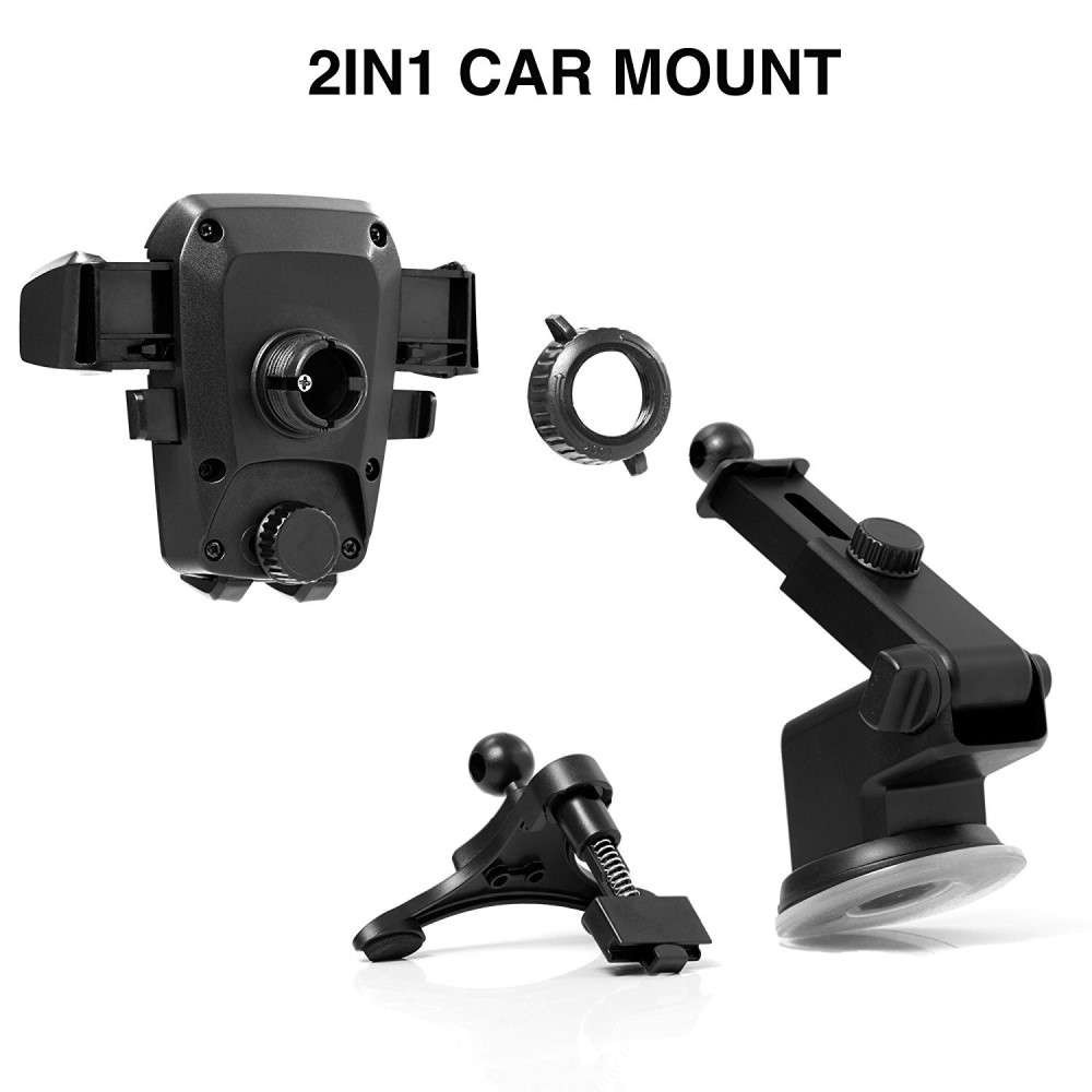 Suport auto Flippy 3rd pentru telefon, Negru - Image 11