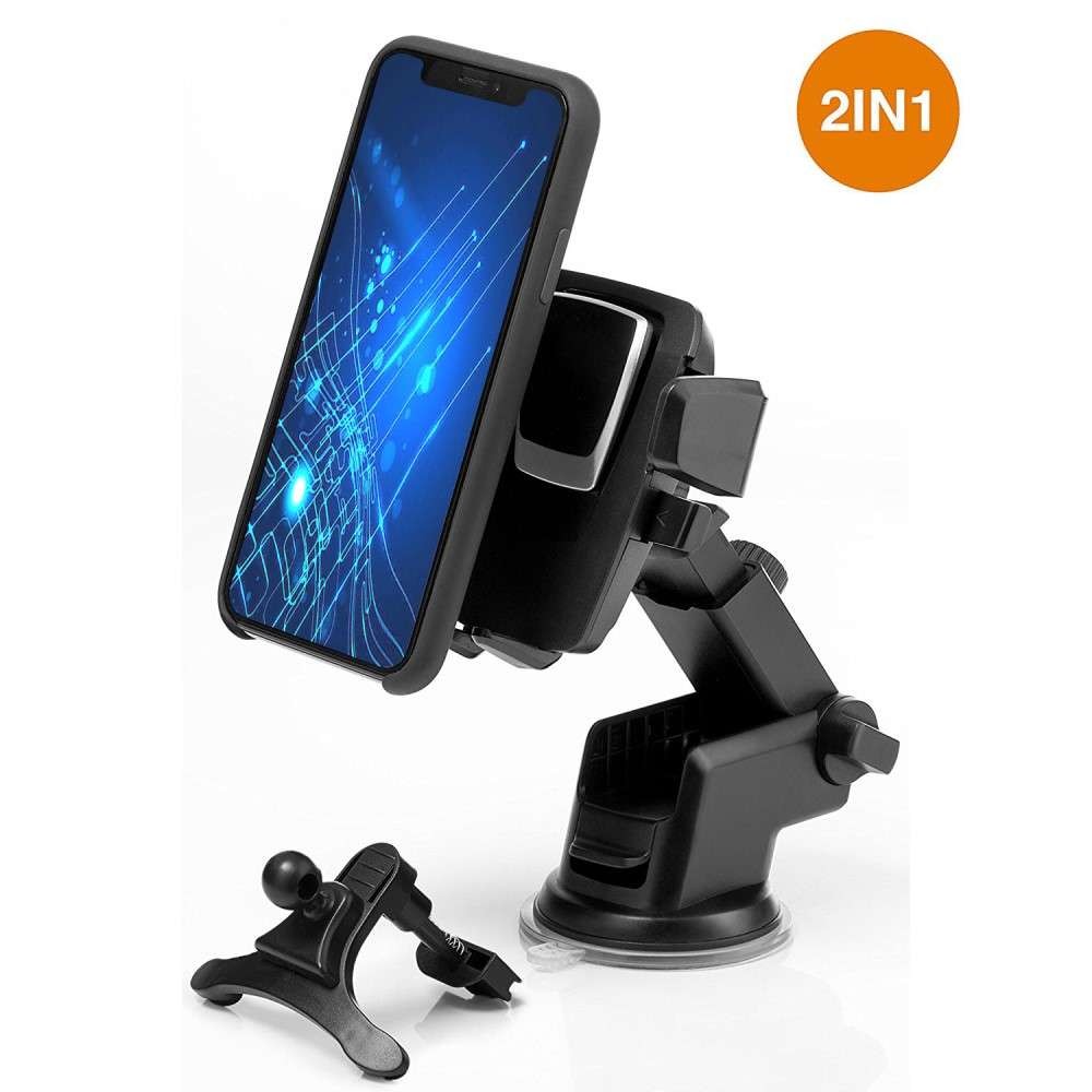 Suport auto Flippy 3rd pentru telefon, Negru - Image 12