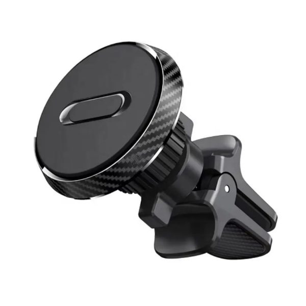 Suport Auto Magnetic Flippy 360 grade cu prindere de grila de aerisire, 50 mm, Ajustabil, 4 Magneti  incorporati, Negru