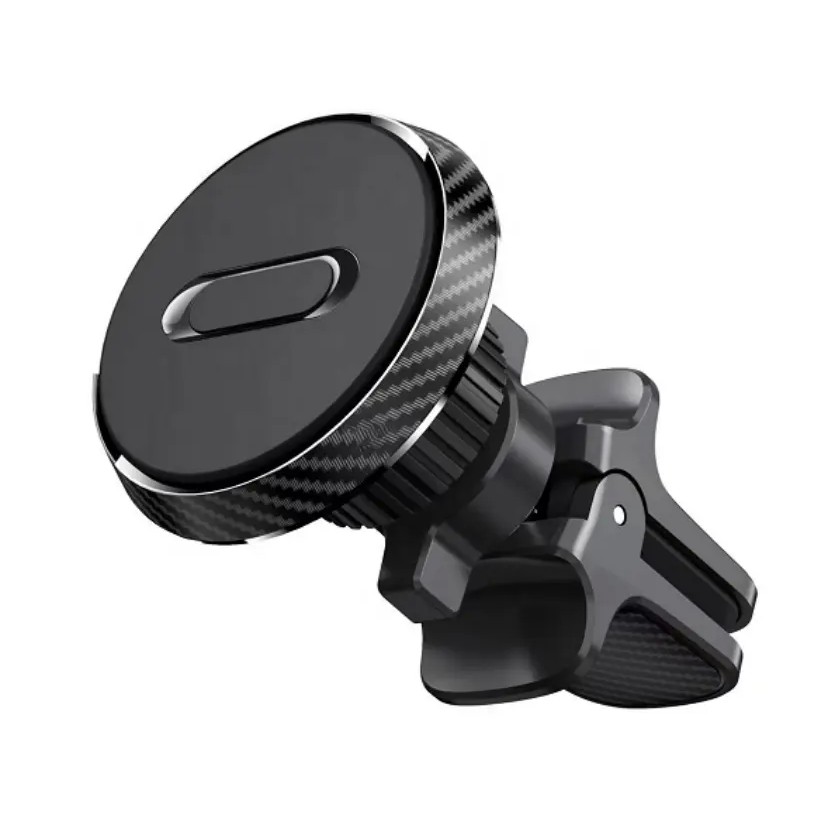 Suport Auto Magnetic Flippy 360 grade cu prindere de grila de aerisire, 50 mm, Ajustabil, 4 Magneti  incorporati, Negru