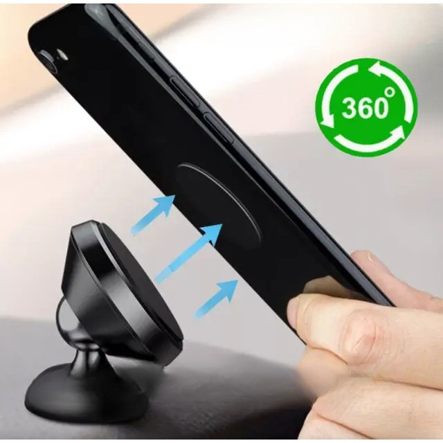 Suport Auto Magnetic Flippy, pentru Telefon BK1, Rotire 360 grade, Negru - Image 2