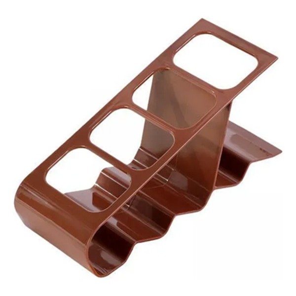Suport de Birou, Flippy, din Plastic, pentru Telecomenzi, Telefoane, 18 x 7 x 9 cm, Maro