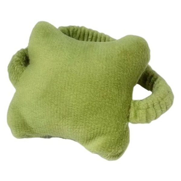 Suport de Mana, Flippy, Pernuta pentru Incheietura cu Banda Elastica, pentru Mouse, Moale, 7.5 x 7 cm, Verde Inchis