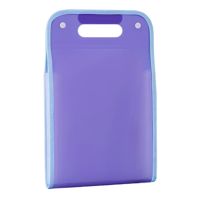 Suport Vertical pentru Hartii A4, Flippy, Suport Portabil pentru Hartie A4 cu Maner, PP, pentru Depozitare Hartii si Documente, 37x24.3 cm, Mov