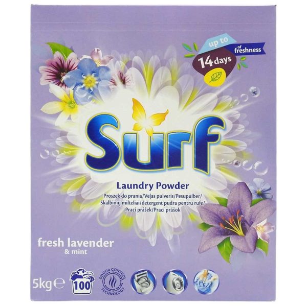Surf Detergent Pudra 5 kg Lavanda 100 spalari