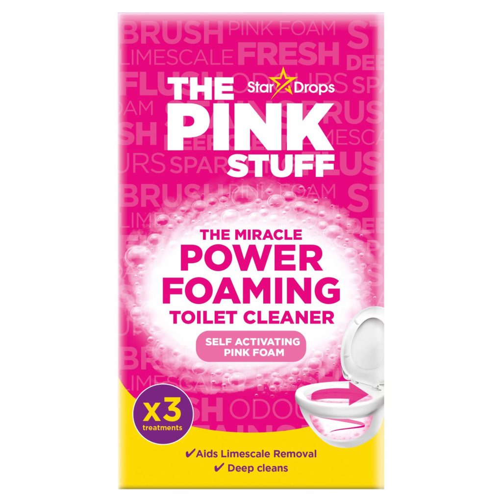 Pudra Spumanta pentru Curatare, THE PINK STUFF, Curatarea Vasului Toaleta, 3 x 100 g