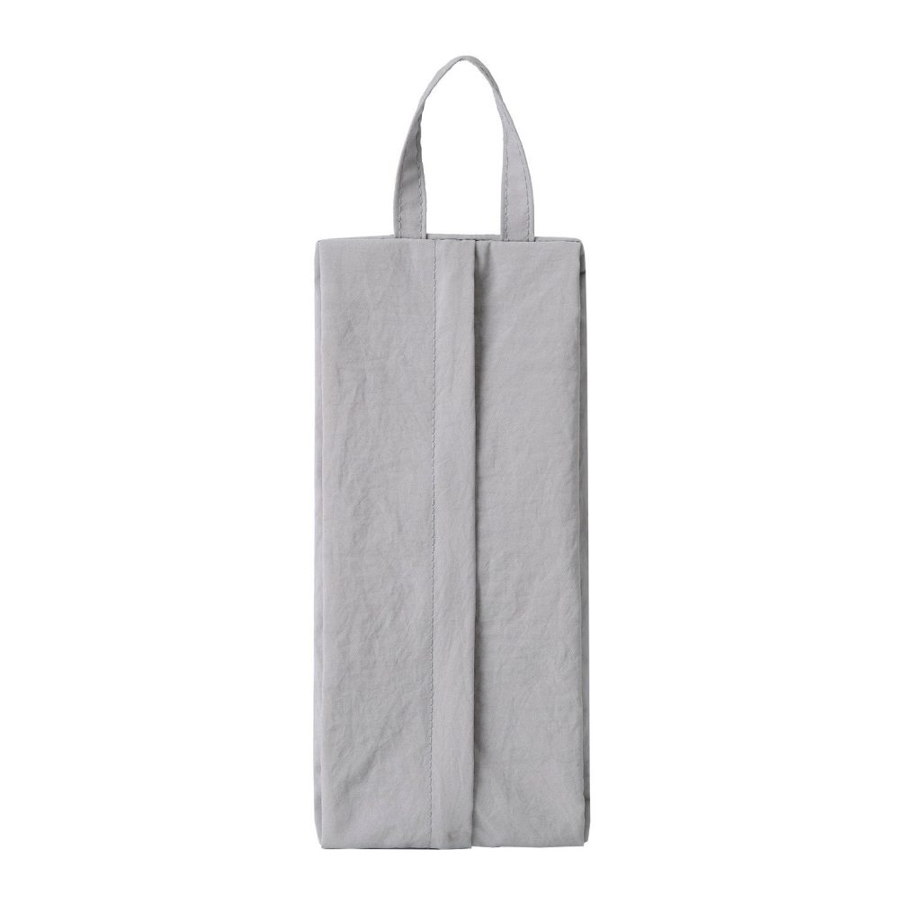 Geanta de Depozitare, Flippy, Pentru Haine Mici, Lenjerie, Sosete, Cosmetice, Impermeabila, cu Maner, 10x20x3 cm, Gri