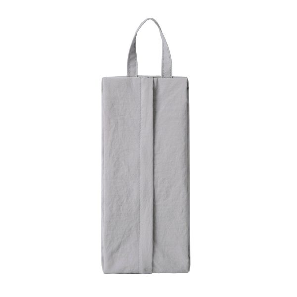 Geanta de Depozitare, Flippy, Pentru Haine Mici, Lenjerie, Sosete, Cosmetice, Impermeabila, cu Maner, 10x20x3 cm, Gri