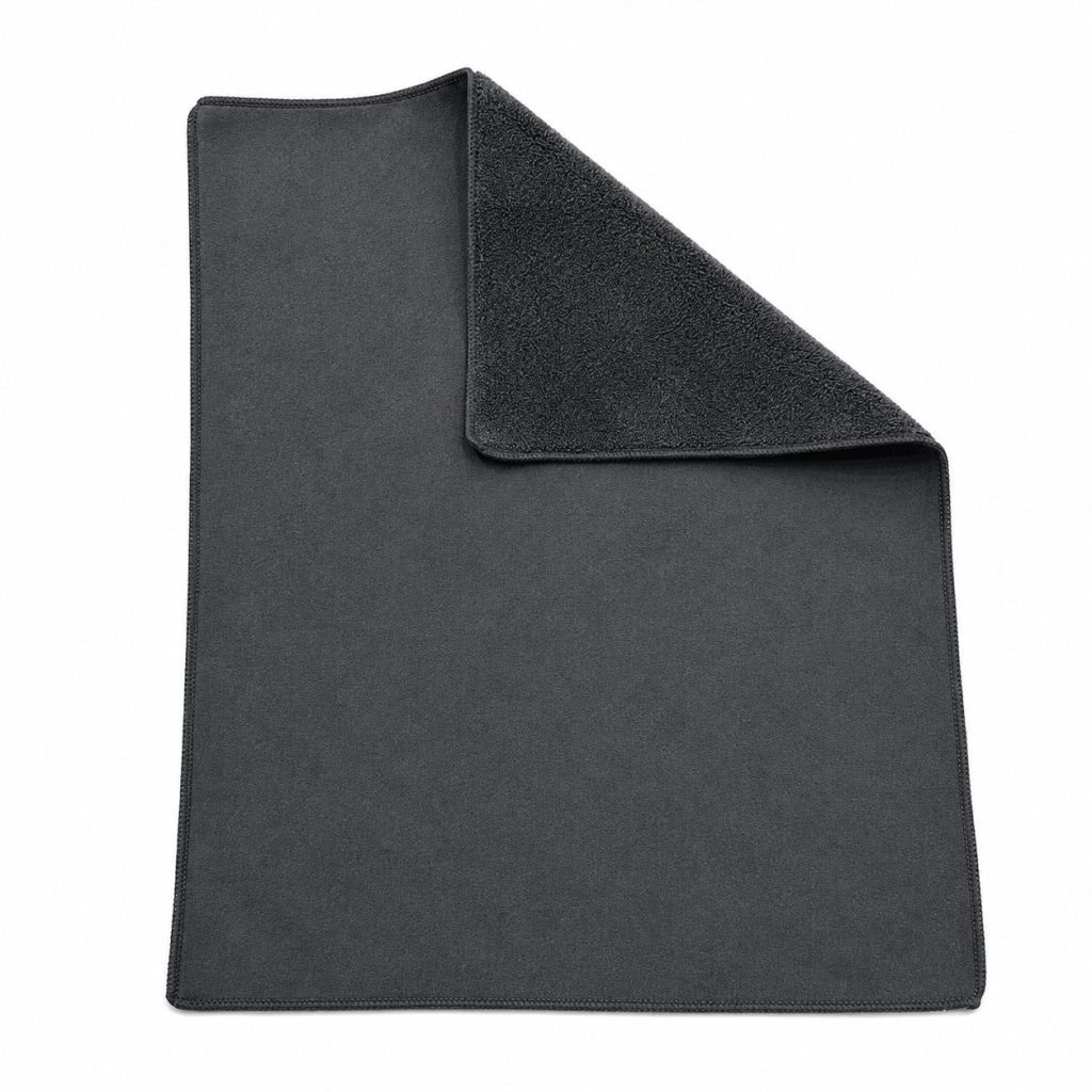 Prosop Auto din Microfibra Rasucita, Flippy, 400 GSM, Absorbant, Moale si Reutilizabil, pentru Uscare si Curatare Auto, 30x30 cm, Gri