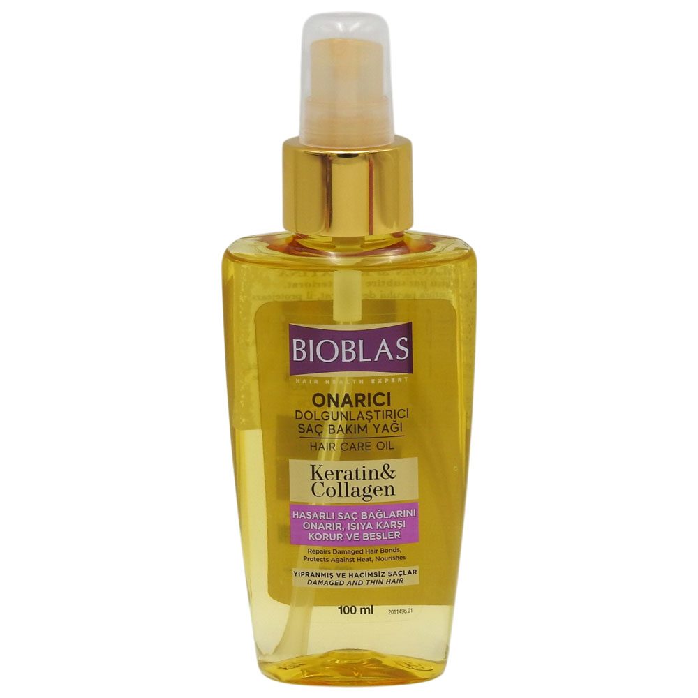 Ulei pentru Par Uscat, Bioblas, 100 ml, Keratin Collagen