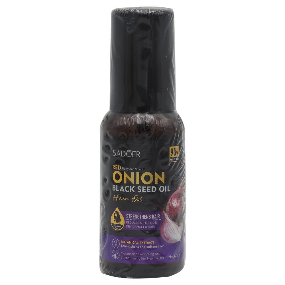 Ulei pentru Par, Sadoer, 60 ml Red Onion Black Seed Oil