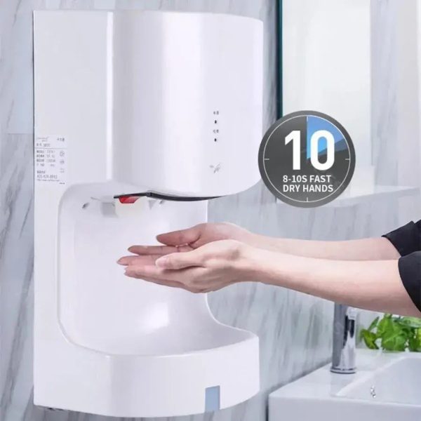 Uscator de maini automat cu senzor FL-2020, 1200W, Jet de aer, Alb
